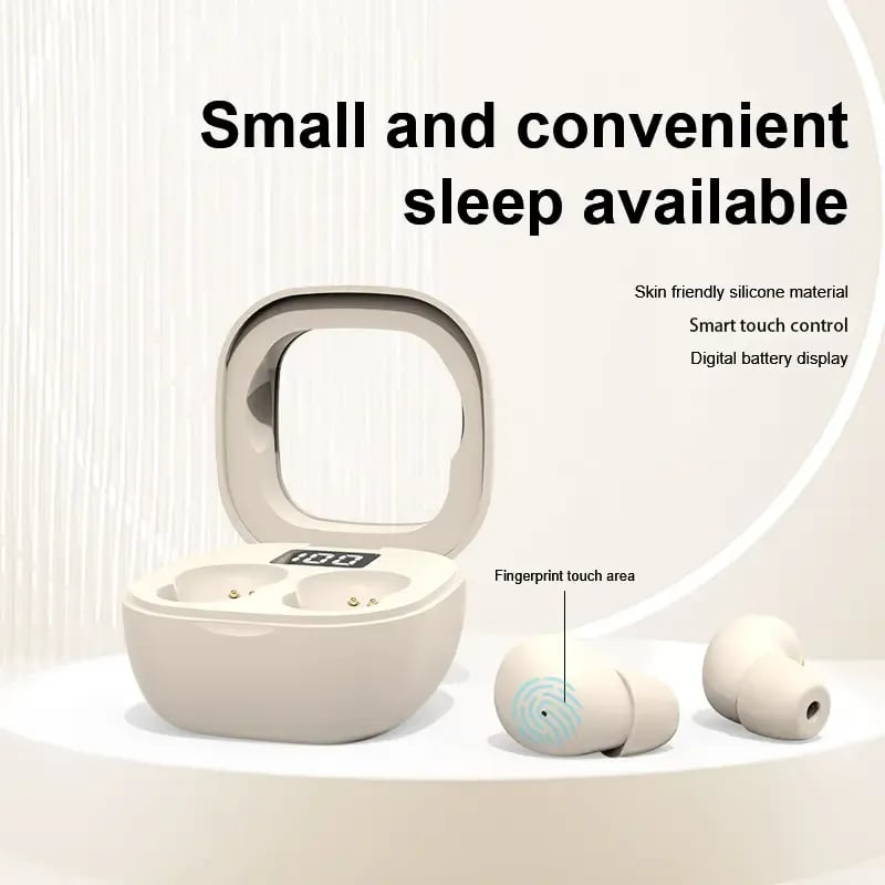 Hot Sale🌙 Ultra-Small Invisible Sleep Earbuds – 0.08oz Mini Noise Reduction Earphones with 25H Battery Life for Side Sleepers, Travel & Daily Use