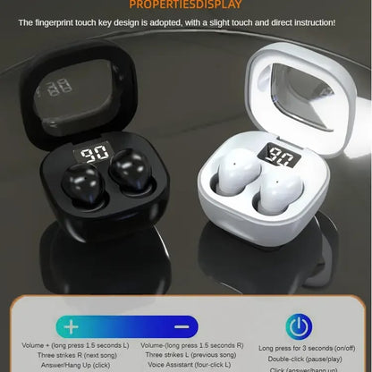 Hot Sale🌙 Ultra-Small Invisible Sleep Earbuds – 0.08oz Mini Noise Reduction Earphones with 25H Battery Life for Side Sleepers, Travel & Daily Use