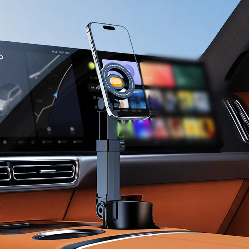 ⭐2026 New Arrival💥HOT SALE🥳🧲Car Cup Holder Phone Mount – 360° Adjustable, Strong N52 Magnet, One-Hand Operation, Fits All Phones, Stable Magnetic & Clamp Models for Safe Driving