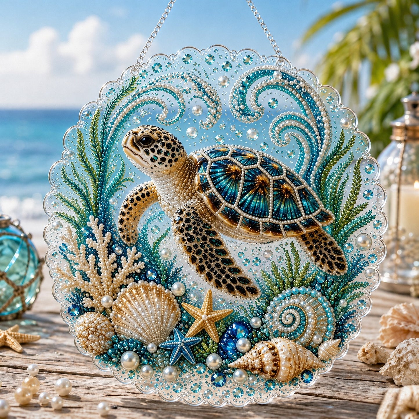 🌊Ocean Pearl Art DIY Hanging Ornament Kit