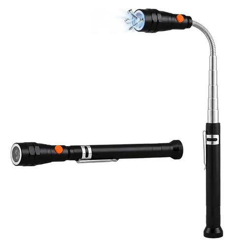Extendable Magnetic Pickup Tools - Telescoping Magnet with LED Flashlight