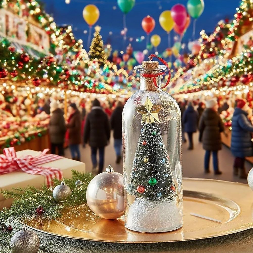 🔥Limited Time 50% Off🎄 8" Recordable Christmas Tree Message In A Bottle
