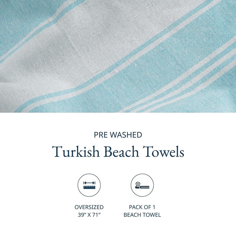 🔥Lightweight Modern Flat-Weave XL Beach Towel (39"x71")