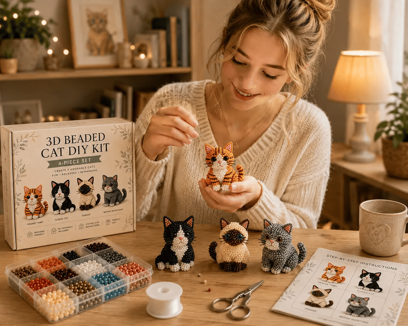 🔥3D Beaded Animal Craft Kit