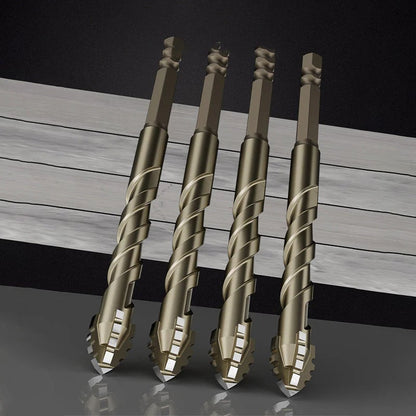 📢📢46% OFF !! ⏰Four-Flute Sawtooth Eccentric Drill Bit 4-PCS Set