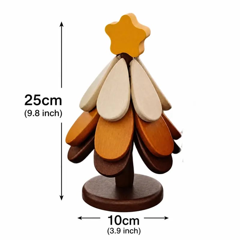🔥Wood Christmas Tree Coaster Set