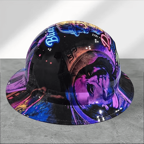 🎁Father’s Day 49% OFF - 👷🔥 Blue Collar Daddy Hydro-Dipped Hard Hat | Industrial Rigid Impact-Resistant Safety Helmet with Full-Wrap Gloss Artwork