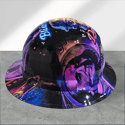 🎁Father’s Day 49% OFF - 👷🔥 Blue Collar Daddy Hydro-Dipped Hard Hat | Industrial Rigid Impact-Resistant Safety Helmet with Full-Wrap Gloss Artwork