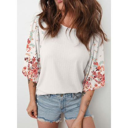 🔥Limited Time 49% Off✨Women's T Shirts Tops Casual Loose Stretchy Ribbed Shirts