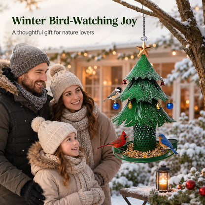 🎁Christmas Tree Bird Feeder 🎄 Festive Backyard Holiday Decor