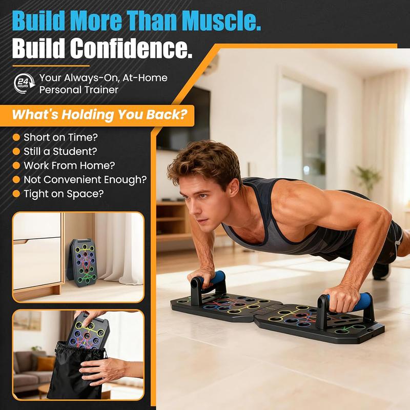 🔥Enhanced Push-up Board Fitness Kit with 30 Holes