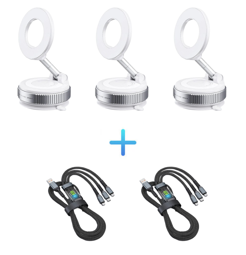 🔄360° Adjustable Vacuum Magnetic Phone Holder📱🚗