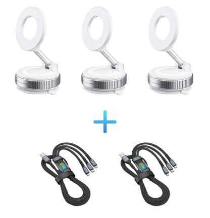 🔄360° Adjustable Vacuum Magnetic Phone Holder📱🚗