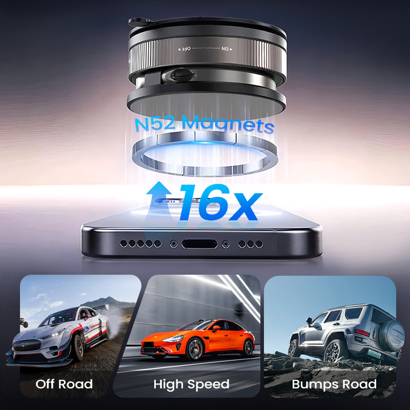 🔄360° Adjustable Vacuum Magnetic Phone Holder📱🚗