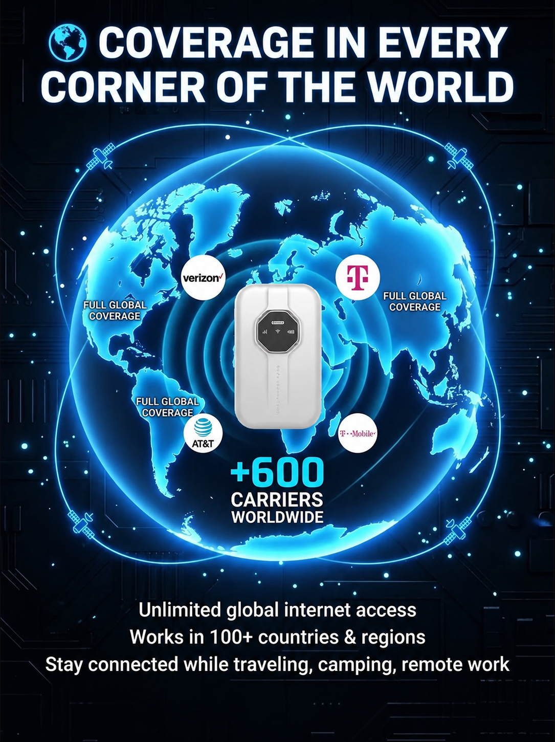 [Global Coverage] Boundless Portable Wi-Fi– 🛡️