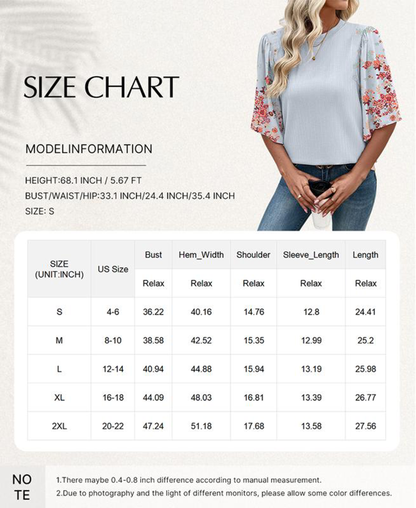 🔥Limited Time 49% Off✨Women's T Shirts Tops Casual Loose Stretchy Ribbed Shirts