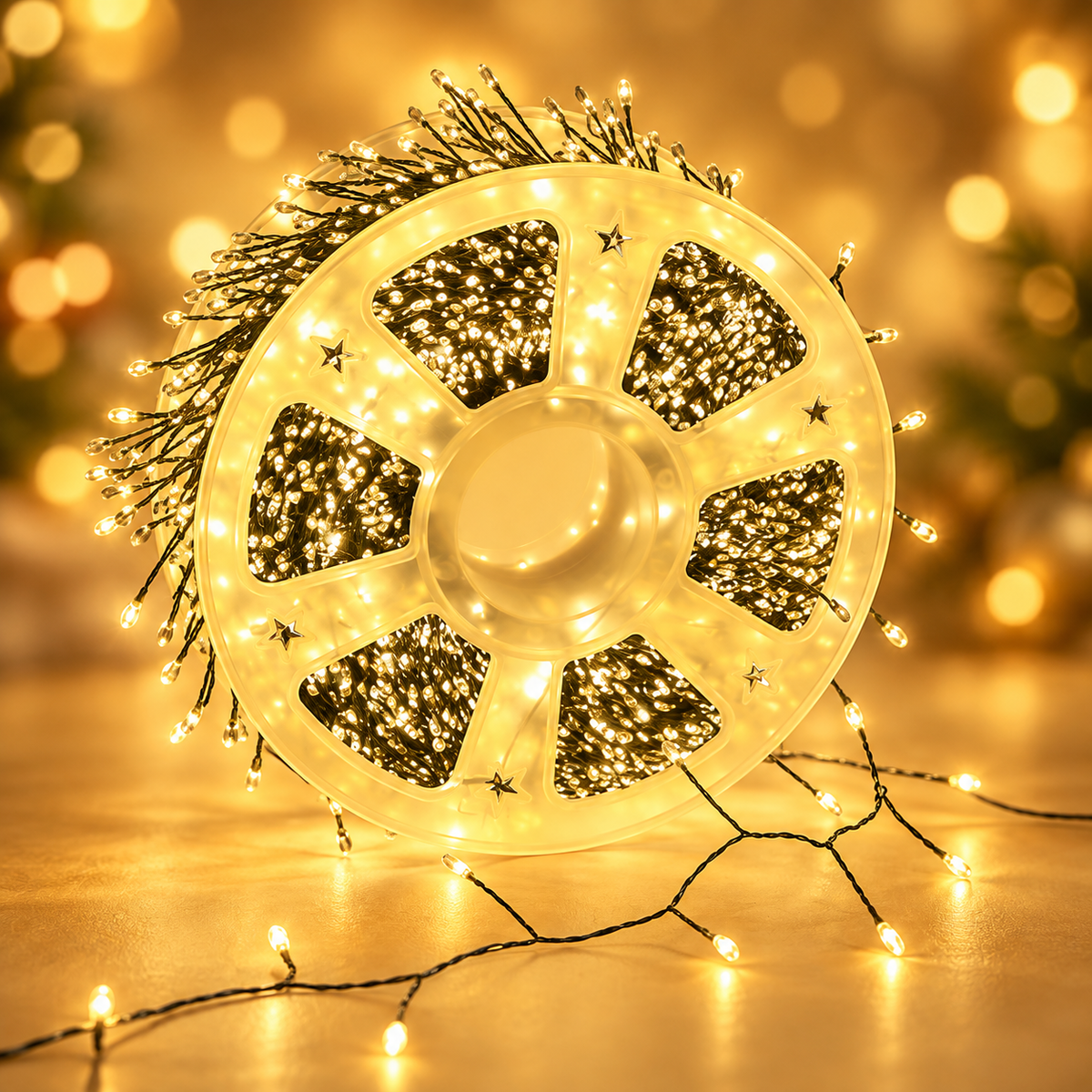 🎄 Premium Snake Bone Fairy Lights - Warm LED Christmas Tree Decor