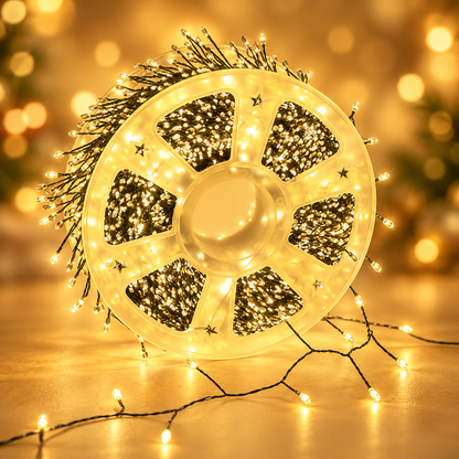 🎄 Premium Snake Bone Fairy Lights - Warm LED Christmas Tree Decor