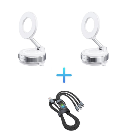 🔄360° Adjustable Vacuum Magnetic Phone Holder📱🚗