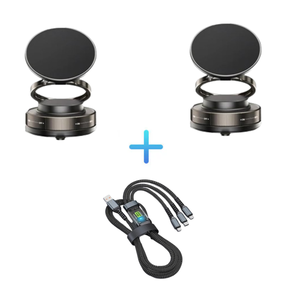 🔄360° Adjustable Vacuum Magnetic Phone Holder📱🚗