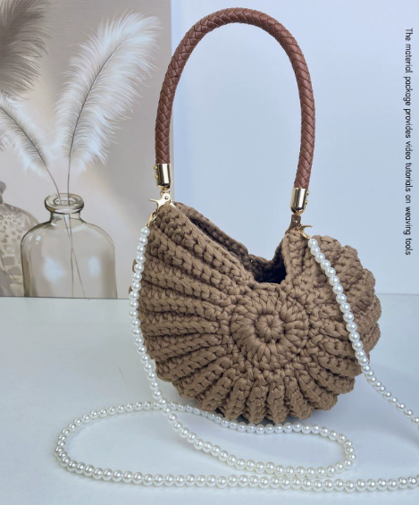 Nautilus shell crossbody bag