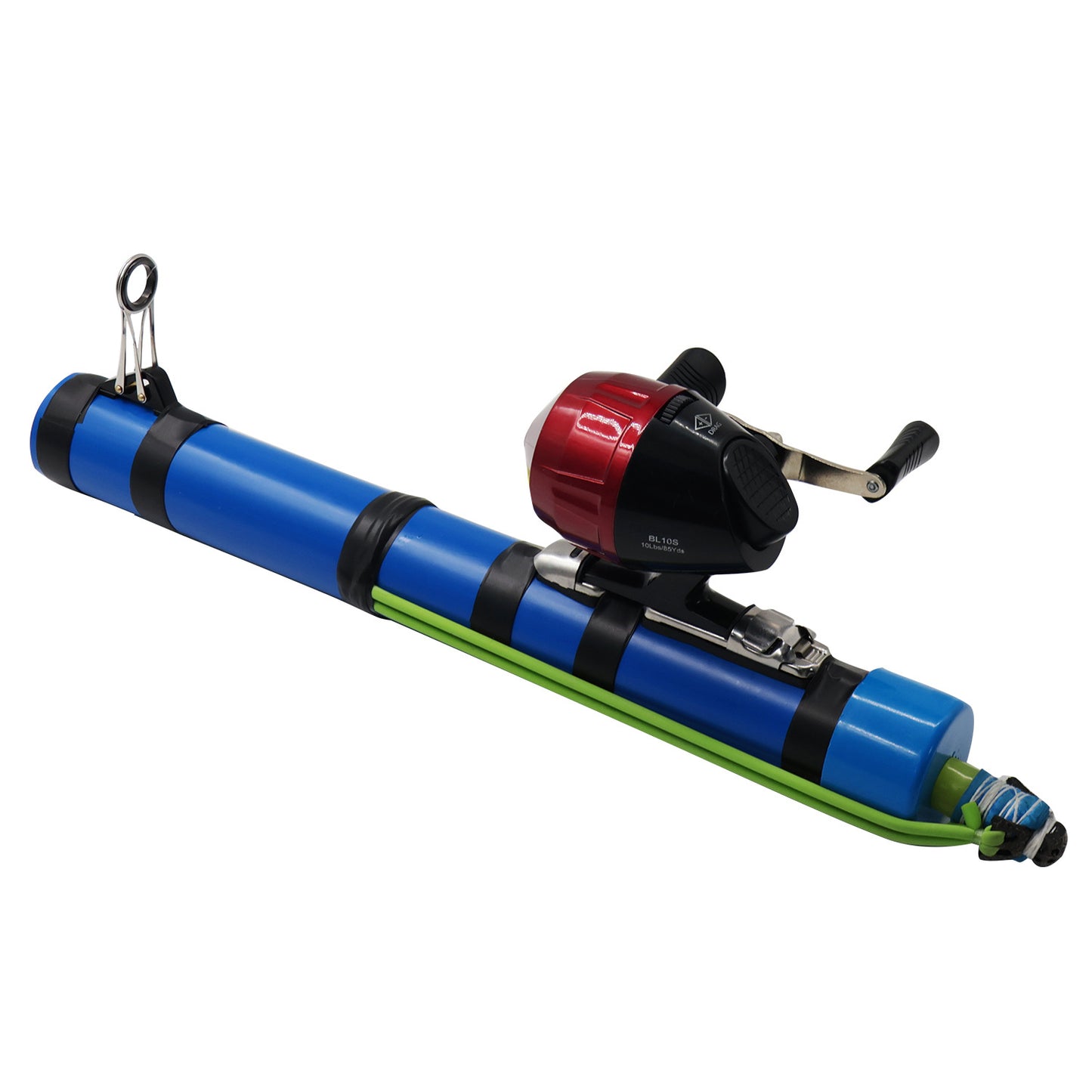 Baiting device, lure launcher, spinning reel, lure rod