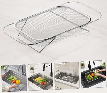 💦 Expandable Over-the-Sink Strainer Basket