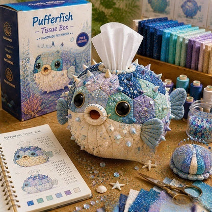 🎉🧵 "Clever Hands" Ocean Animals DIY Tissue Box Craft Kit