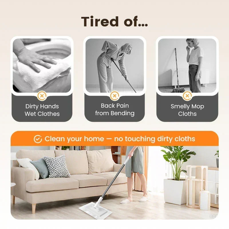 💥💥1+4 FREE!🧹🔥Dust Mop – Practical, Effective & Reusable