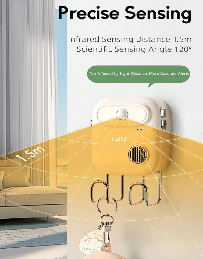 Smart voice reminder for home use, key-prevention sensor for seniors.