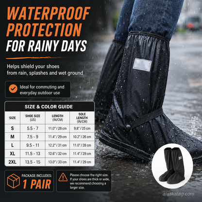 🌧️ Reusable Waterproof Boot Covers for Rain, Mud & Snow🔥