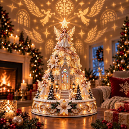 🎄Christmas Village Projection Centerpiece – 4 Themed Villages