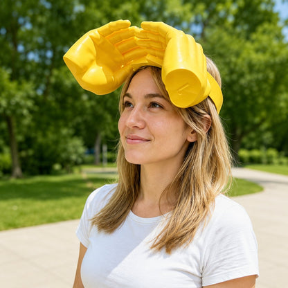 🤫Funny Headband, Quirky Headwear, Sunshade Hat, 3D Printing