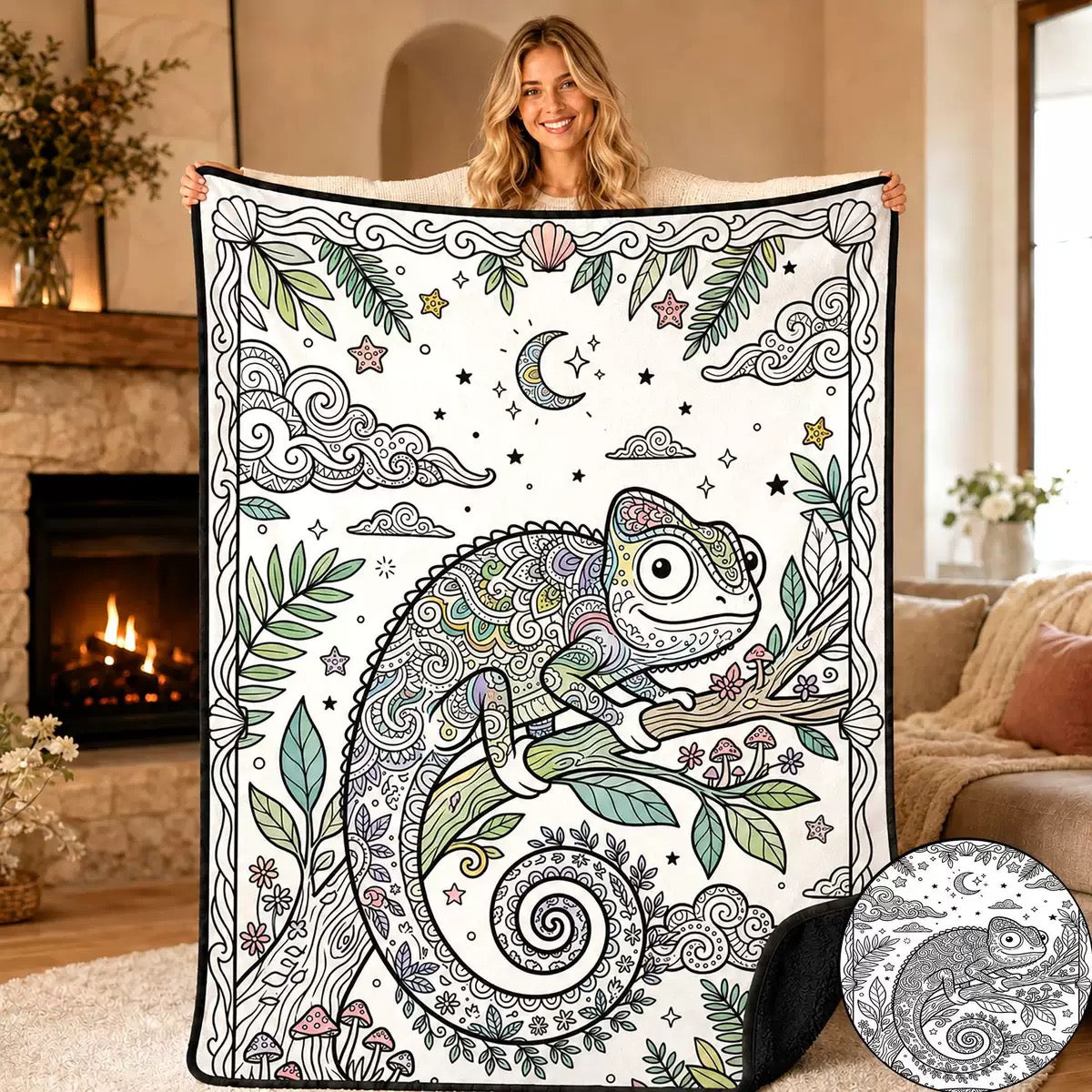 Coloring Blanket🖍️ Color It. Wash It. Repeat It! 🔄✨