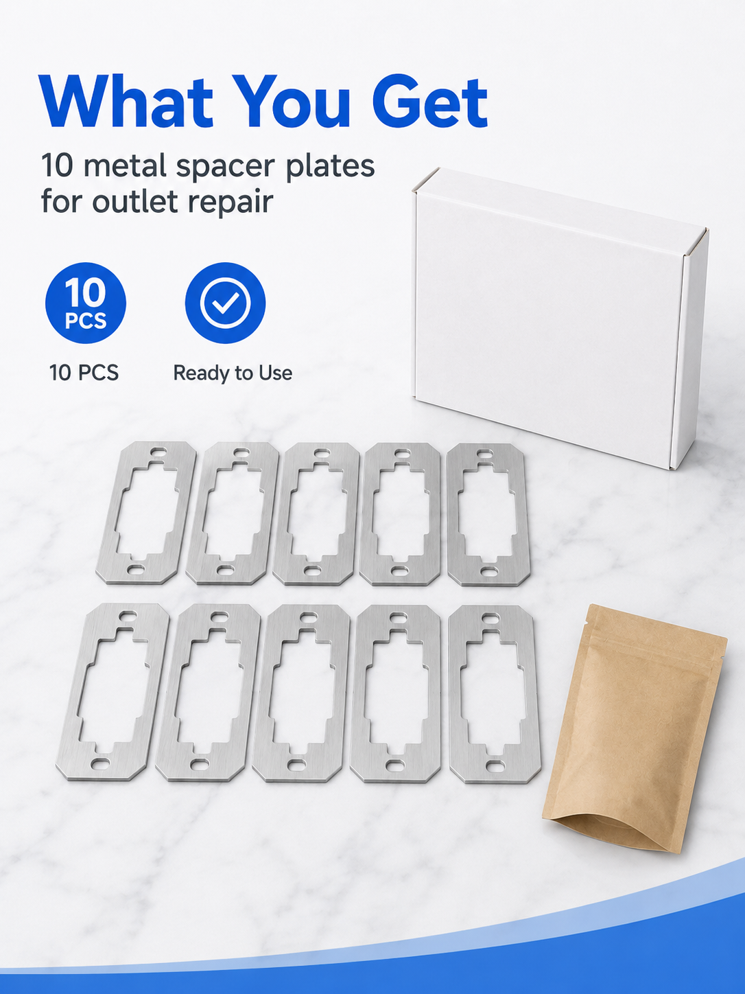 🛠 Outlet Repair Spacers – Easy Fix for Loose, Crooked & Recessed Outlets