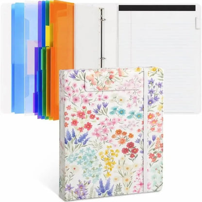 🔥HOT SALE 49% OFF - 📄✨PU Leather Clipboard with Storage – 3-Ring Binder, Magnetic Clip, Removable Notepad & Expanding File