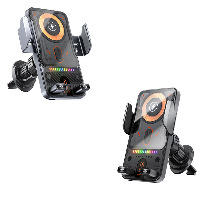 🎉LAST DAY SALE 50% OFF⚡50K+ SOLD 📱Smart 2-in-1 Car Rotating Mobile Phone Holder & Wireless Charger⚡