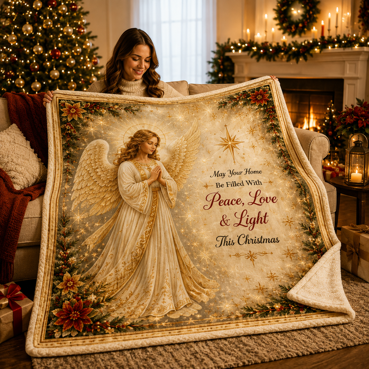 ✨ Christmas Cozy Nights Blanket – Warm Holiday Fleece Throw