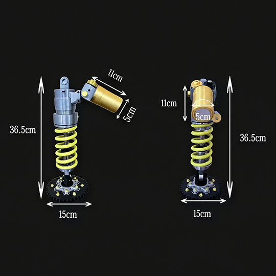 🎁Father's Day Limited Sale🔥Inspired Suspension Shock Absorber Lamp - Adjustable LED Light for Gamers & Car Enthusiasts