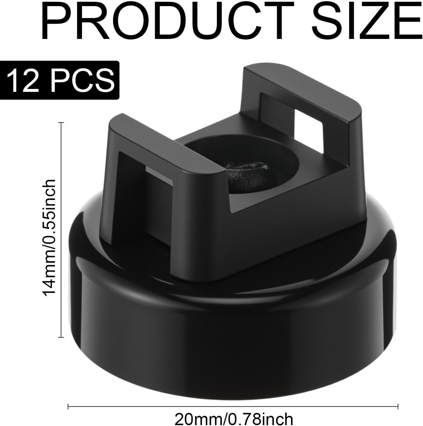 🧲 12 Pack Heavy Duty Magnetic Zip Tie Mounts for Cable Management