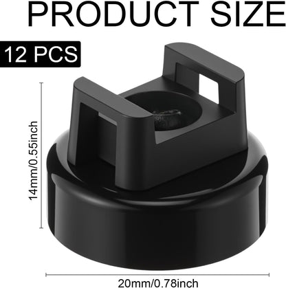 🧲 12 Pack Heavy Duty Magnetic Zip Tie Mounts for Cable Management