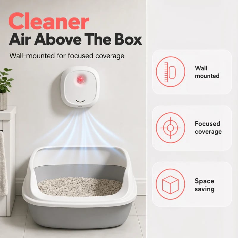 🌬️Say goodbye to unpleasant odors with it! Smart Quiet Pet Odor Eliminator