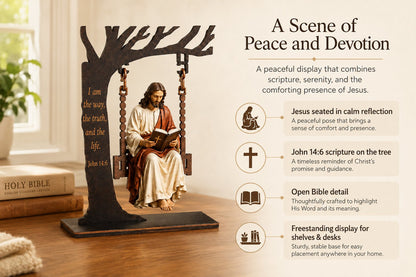 ✝️ Christian Jesus Swing Table Decor🎁