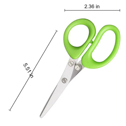 Buy 1 Get 1 Free 🎁Stainless Steel 5 Blades Scallion Cutter Scissors