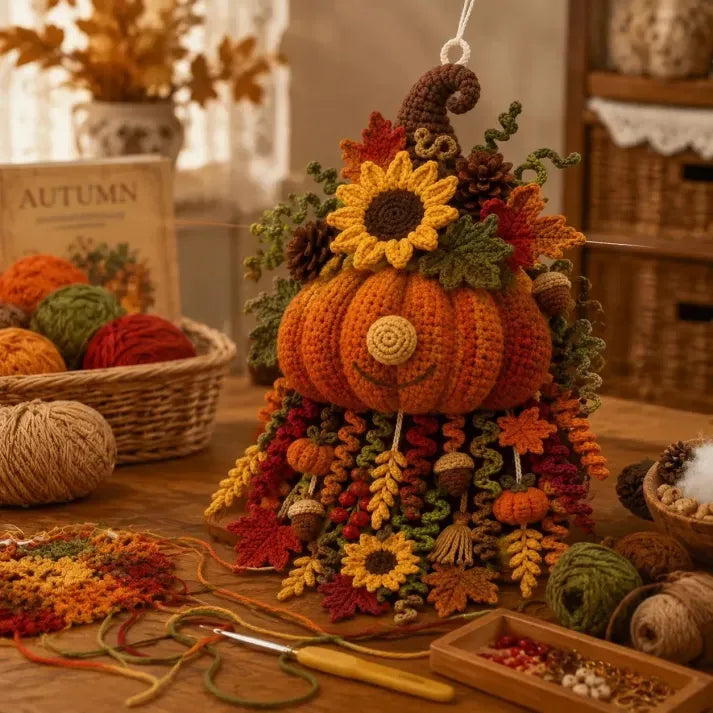 🧶 DIY Seasonal Crochet Door Hanger Kit – 6 Handmade Holiday Designs for Year-Round Home Decor