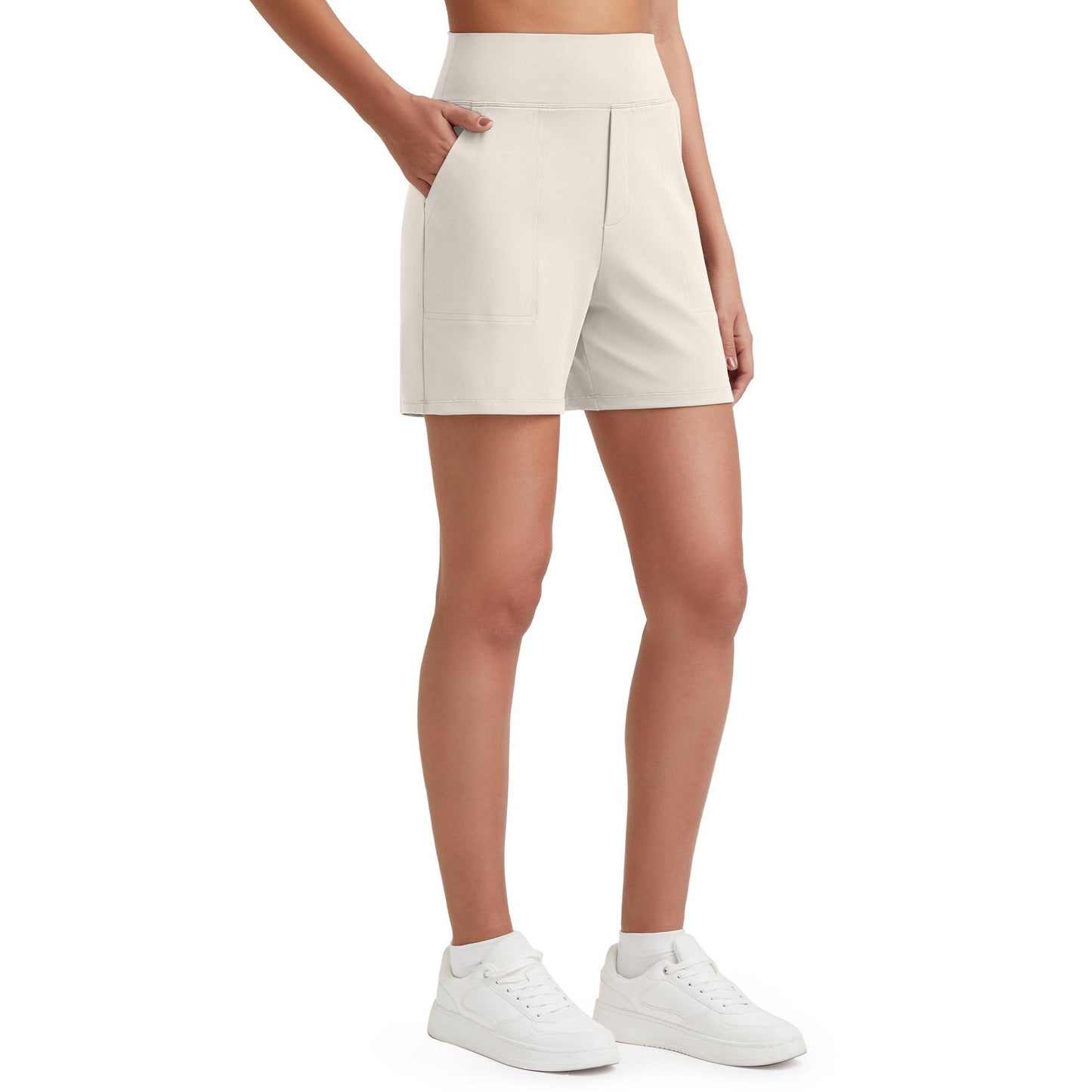 🏋️‍♀️🏃‍♀️Women’s High-Waist Athletic Shorts – Running & Yoga Summer Shorts with Pockets(🔥Buy 2 Get EXTRA  10% OFF)