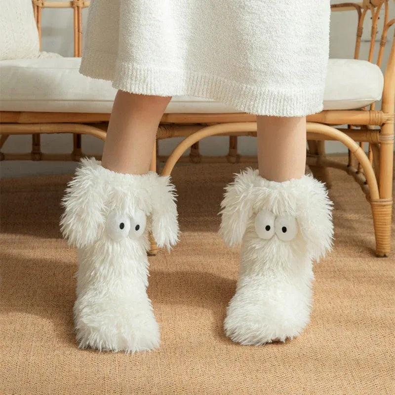 🧦 Women's Cozy Plush Slipper Socks | Warm Fleece Anti-Slip for Cozy Winter Days At Home❄️