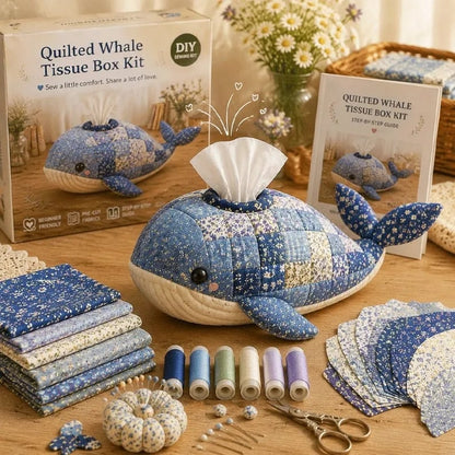 🎉🧵 "Clever Hands" Ocean Animals DIY Tissue Box Craft Kit