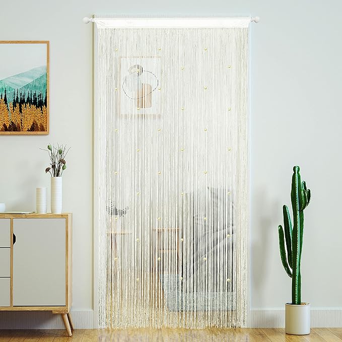 🌹🚪Sparkling Rose Flower String Curtain(2m/78.74" high x 1m/39.3" wide)