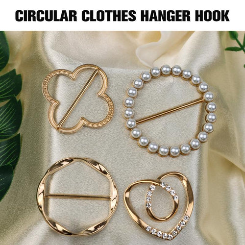👗4 Counts Women's Fashion Metal Shirt Clips